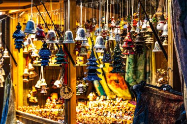 Münih 'teki Çin Kulesi' nde Noel pazarı, Bavyera, Avrupa 'daki Almanya