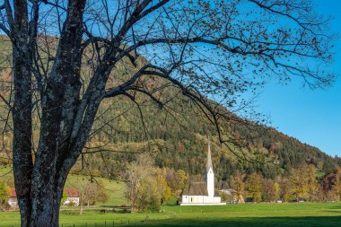 Kilise St. Leonhard Fischhausen Gölü Schliersee, Bavyera, Bavyera, Almanya üst, Avrupa içinde
