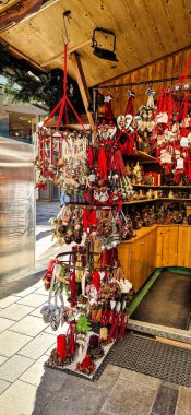 Christmas market at Neuhauser street in Munich, Bavaria, Germany in Europe clipart