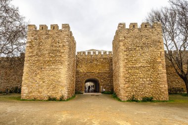 Portekiz 'deki Algarve, Lagos' taki Castelo dos Governadores Valiliği 'nin giriş kapısı..
