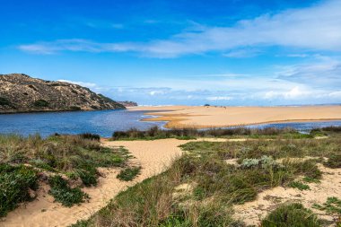 Praia da Bordeira, Algarve, Portugal in Europe Parque Natural do Sudoeste Alentejano e Costa Vicentina. clipart