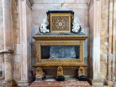 Santa Maria da Vitoria Manastırı 'nın içinde Portekiz, Batalha' daki Zafer Anıtı. Bir Dünya Mirası Sitesi