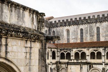 Cloister of Silence at Alcobaca monastery, Mosteiro de Santa Maria de Alcobaca, a Mediaeval Roman Catholic Monastery at Alcobaca, Portugal clipart