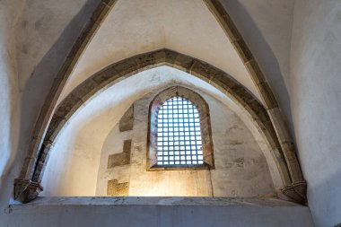 Portekiz 'deki Tomar Kalesi' nde İsa Manastırı 'nın içini süsleyin. UNESCO 'nun Dünya Mirası Alanı Tapınak Şövalyeleri tarafından inşa edildi..