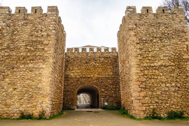 Portekiz 'deki Algarve, Lagos' taki Castelo dos Governadores Valiliği 'nin giriş kapısı..