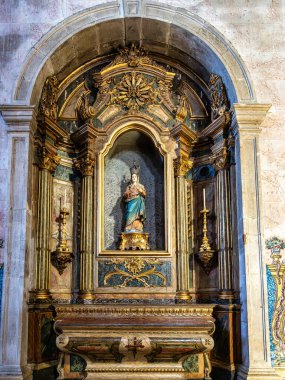 Setubal, Portekiz - 28 Şubat 2025: Igreja de Sao Juliao Kilisesi, Portekiz 'in Setubal şehrinde 18. yüzyıldan kalma bir kilisedir.