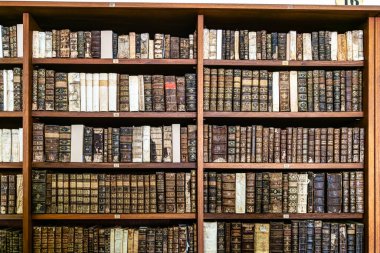 Coimbra, Portekiz - 14 Mart 2025: Johannine Kütüphanesi, Biblioteca Joanina Portekiz 'deki Coimbra Üniversitesi' nin tarihi merkezinin zirvesinde yer alan bir Barok kütüphanesidir.