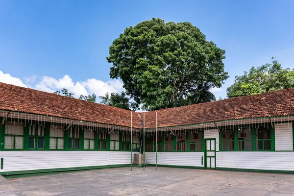 Belterra belediye binası, Brezilya 'da para. Henry Fords 'un otomobil endüstrisi tarafından bölgede kauçuk keşifleri sırasında kurulan Amerikan köyü.