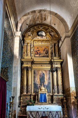 Coimbra, Portekiz - 14 Aralık 2025: Yeni Coimbra Katedrali, Se Nova de Coimbra in, Portekiz. 1543 'te şehirde kurulan Coimbra Cizvit Formasyon Evi' nin önceki bölümlerinde...