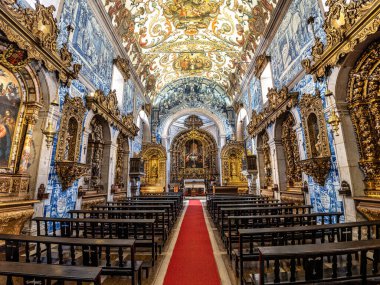 Viana do Castelo, Portekiz - 16 Nisan 2025: Viana do Castelo şehrindeki Misericordia Kilisesi