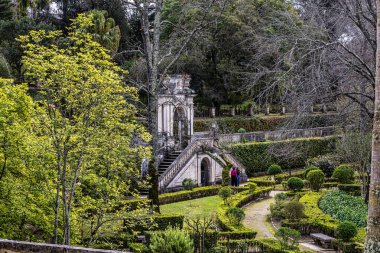 Coimbra, Portekiz - 15 Aralık 2025: Portekiz 'deki Coimbra Üniversitesi Botanik Bahçesi. Bahçe 18. yüzyılda kuruldu ve şehirdeki en popüler yerlere ait..