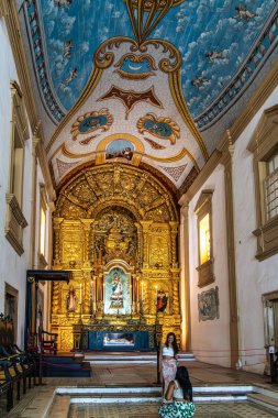 Sao Luis, Brezilya - 11 Ocak 2025: Sao Luis do Maranhao 'daki Katedral Metropolitana Katedrali ve piskoposluk sarayı, Nossa Senhora da Vitoria Katedrali başpiskoposluğun merkezidir.