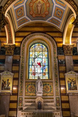 Belem, Brezilya - 07 Aralık 2024: Brezilya 'daki Belem' de Nasıralı Meryem Ana Bazilikası, Nossa Senhora do Nazare Bazilikası