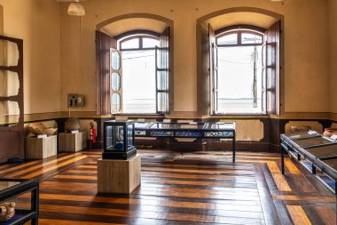 Santarem, Brezilya - 18 Aralık 2024: Joao Fona Kültür Merkezi Santarem, Brezilya. Santarem 'in arkeolojik seramikleri ve diğer tarihi eserlerinin yer aldığı müze 1868 yılında açıldı..