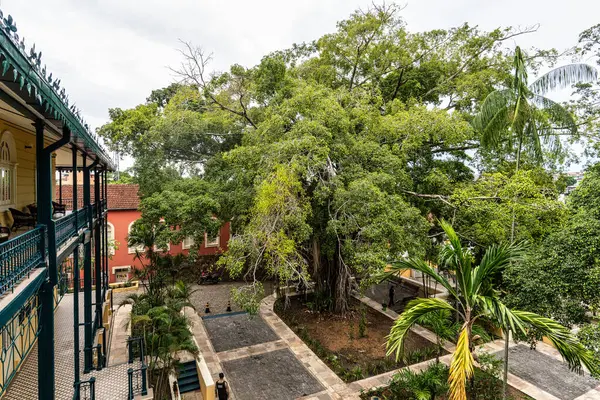 Manaus, Amazon, Brezilya 'daki Palacio Rio Negro. 1910 'da Alman lastik satıcısı Waldemar Scholz tarafından ikamet yeri olarak inşa edilmiş.