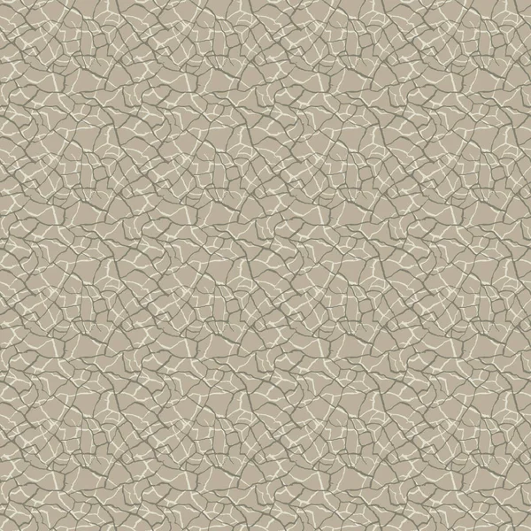 抽象的な亀裂や織り効果ベクトルシームレスなパターンの背景を密度 不規則な結合されたクラックライン織りスタイルの背景 折れ線効果耐食テクスチャのデザインを繰り返します 中性Ecru Beige — ストックベクタ