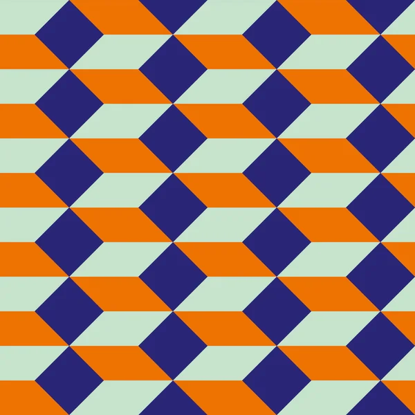Tropical Néon Couleur Isométrique Cube Vecteur Sans Couture Motif Arrière — Image vectorielle
