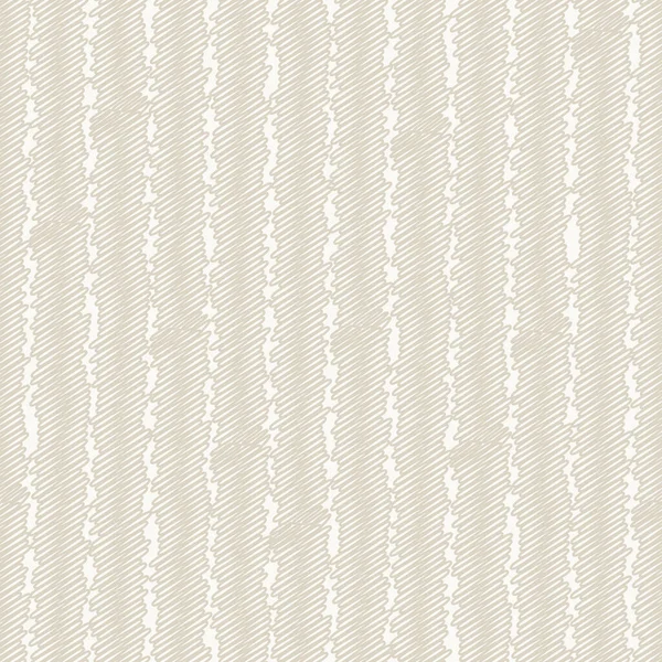 高密度スクリブルストライプシームレスベクトルパターンの背景白を背景に垂直ベージュEcruスクリプブルストライプ 左右対称の縞模様を繰り返す 明るい色のテクスチャ Print — ストックベクタ