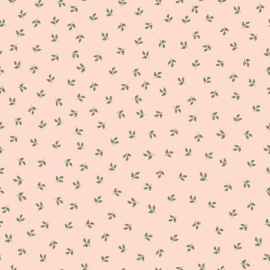 Karalanmış yaprak vektörü arkaplan deseni. Yapraklı pembe zemin. Yapısal tasarım ana hatları. Her yerde botanik dalları var. Paketleme için dekoratif botanik yineleme