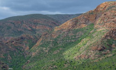 Güney Afrika Oudtshoorn yakınlarındaki Cango Mağaraları Dağları