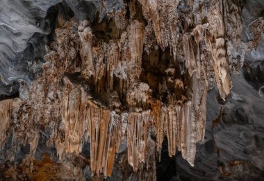 Soyut Cango Mağaraları, Oudtshoorn Güney Afrika yakınlarındaki bir mağara sistemidir.