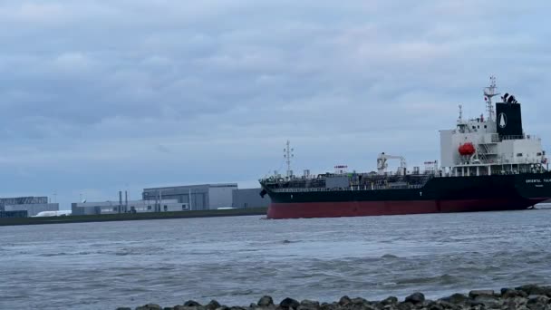 Chemical Ship Tanker Elbe Hamburg — Wideo stockowe
