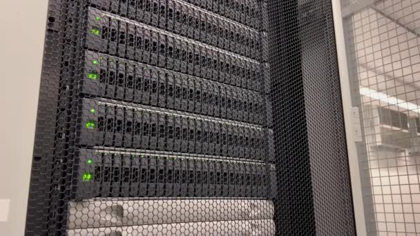 Data Storage Hard Drives Data Backup Cloud Data Center — 图库视频影像