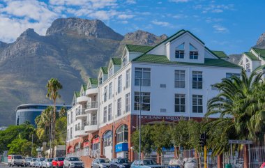 Cape Town Güney Afrika 'da yollar ve araba trafiği