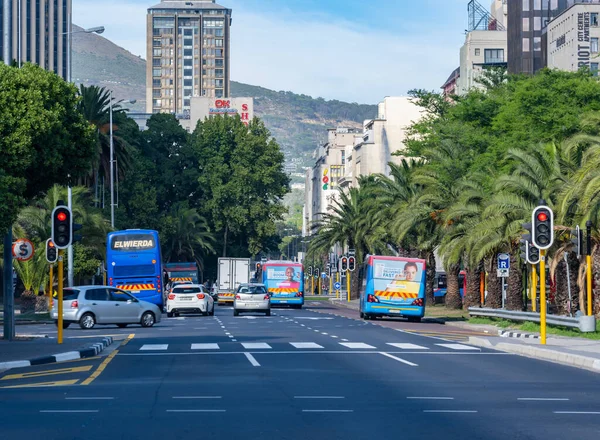 Wegen Autoverkeer Kaapstad Zuid Afrika — Stockfoto