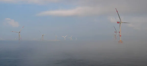 Bélgica Mar Del Norte Bélgica Abril 2023 Reconstrucción Empresas Energía — Foto de Stock