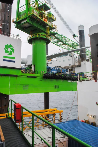Bélgica Mar Norte Bélgica Abril 2023 Reabastecimento Energia Eólica Geosea — Fotografia de Stock