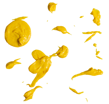 Bir png dosyası olarak hazırlanan şeffaf bir arkaplanda hardal parçacıkları