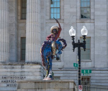 Washington, D.C., ABD - 1 Mart 2025: Smithsonian American Museum, Washington, D.C. 'de bulunan Smithsonian Institution müzesi..