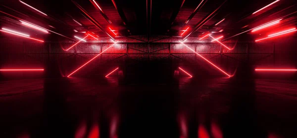 Cyberpunk Big Sci Alien Neon Electric Deep Red Vibrant Laser Imagen De Stock
