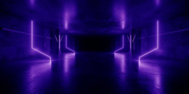 Canlı Uzay Gemisi Uzaylı Lazerleri Cyberpunk Sahne Sahnesi Sahnesi Parlak Tünel Koridoru Gerçekçi Bilim Kurgu Futuristik Karanlık Beton Bodrum Yeraltı Mağazası 3B Resim Odası