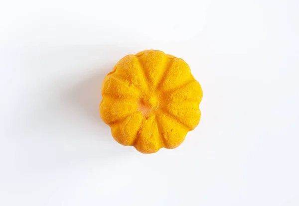 Bomba Baño Naranja Perfumada Forma Calabaza Producto Para Cuidado Piel — Foto de Stock
