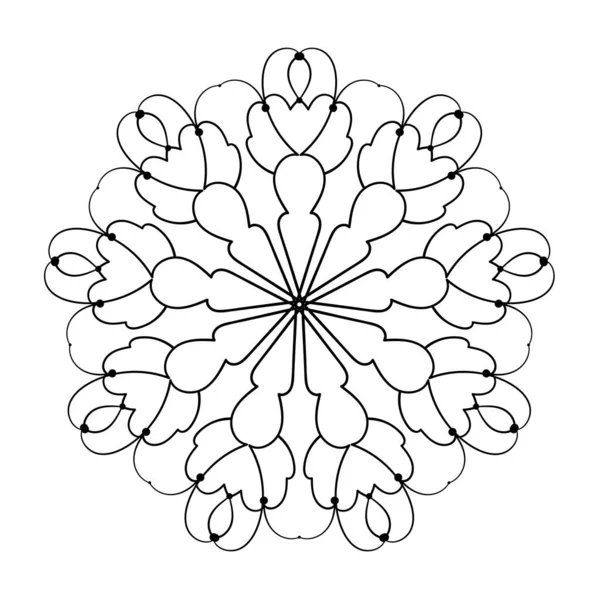 Dekorativ Elegant Arabesque Vektorns Designelement Doodle Mandala Grafisk Design — Stock vektor