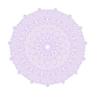Dekoratif yuvarlak arka plan. Süslü etnik model. Tasarım elementi. Vektör illüstrasyonu.