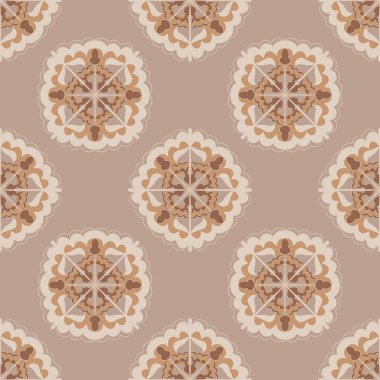 Mandala süslemeleri ile kusursuz dekoratif arkaplan.