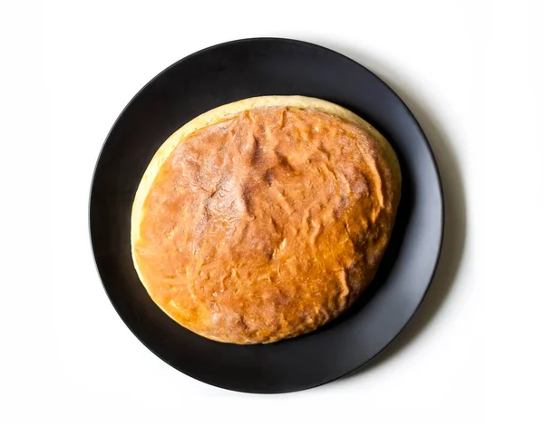 Домашний Хлеб Тарелке — стоковое фото