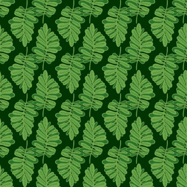 Kusursuz desen. Zarif bir tarzı var. Yapraklı vektör dokusu.