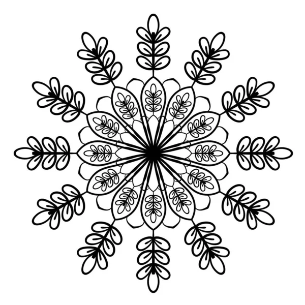 Dekorativa Mandala Cirkulära Mönster Elegant Rund Prydnad Vektorillustration — Stock vektor