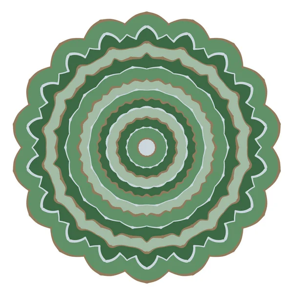 Διακοσμητικό Μανδάλα Κυκλικό Μοτίβο Κομψό Στρογγυλό Στολίδι Εικονογράφηση Διανύσματος — Διανυσματικό Αρχείο