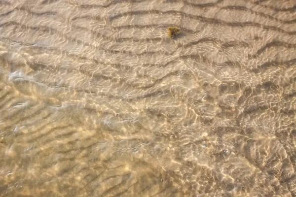 Sandstrand Oberfläche Nasser Sand — Stockfoto