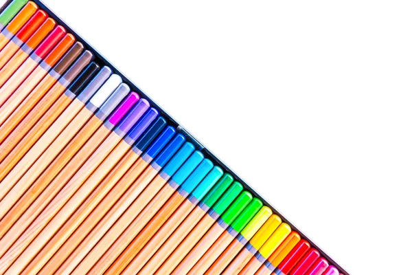 Lápices Colores Volver Escuela —  Fotos de Stock