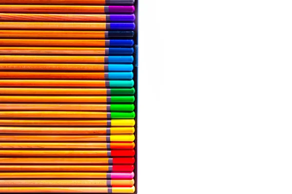 Kolorowe Ołówki Powrót Szkoły — Zdjęcie stockowe