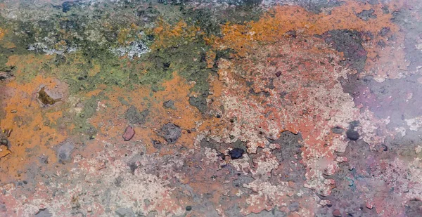 Rusty Plechová Textura Tmavé Špinavé Pozadí — Stock fotografie