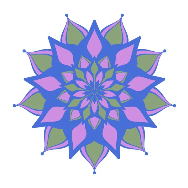 Ornement Mandala Coloré Abstrait Élément Décoratif Décoratif Design Illustration Vectorielle — Image vectorielle