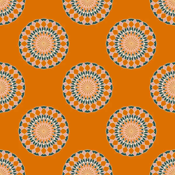 Naadloos Patroon Met Ornamenten Kleurrijke Textuur Voor Textiel Behang Verpakking — Stockvector