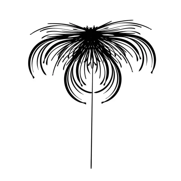 Στυλιζαρισμένο Λουλούδι Εικονογράφηση Διανύσματος — Διανυσματικό Αρχείο